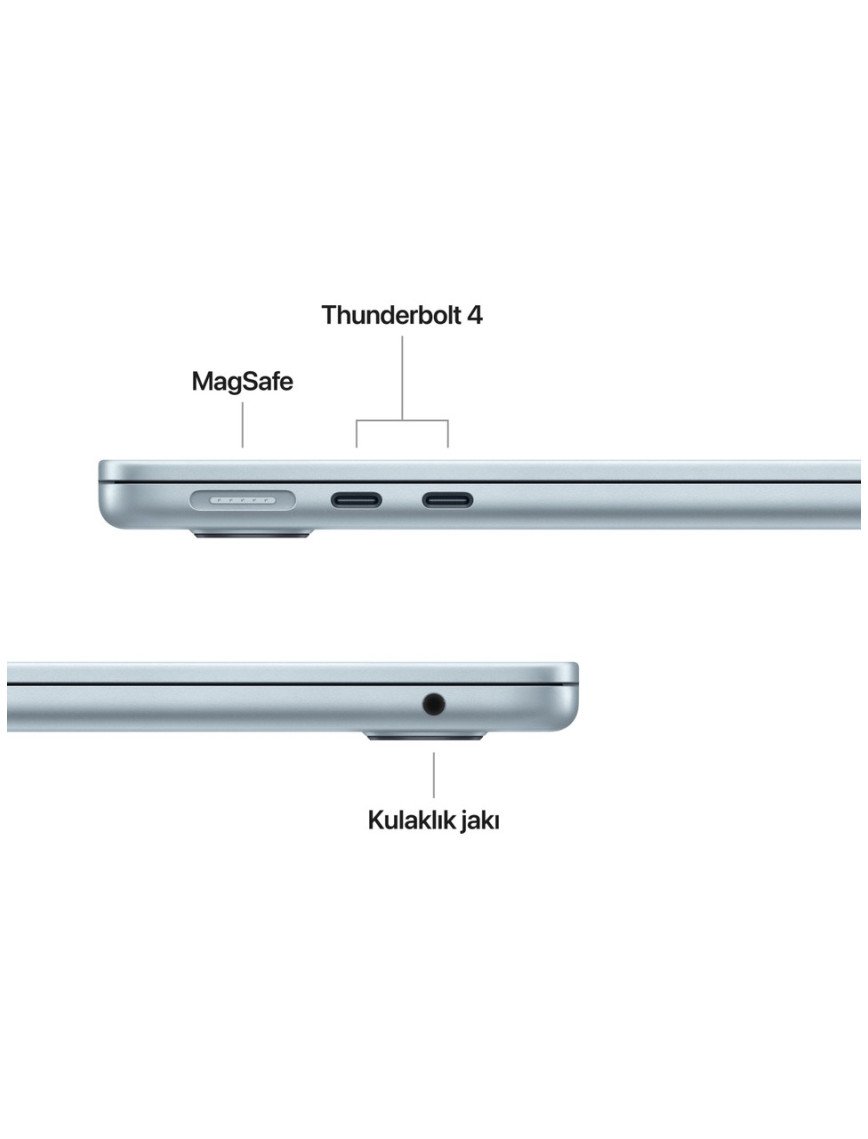 Apple MacBook Air M4 24GB 512GB SSD macOS 13" Taşınabilir Bilgisayar Gök Mavisi MC6V4TU/A