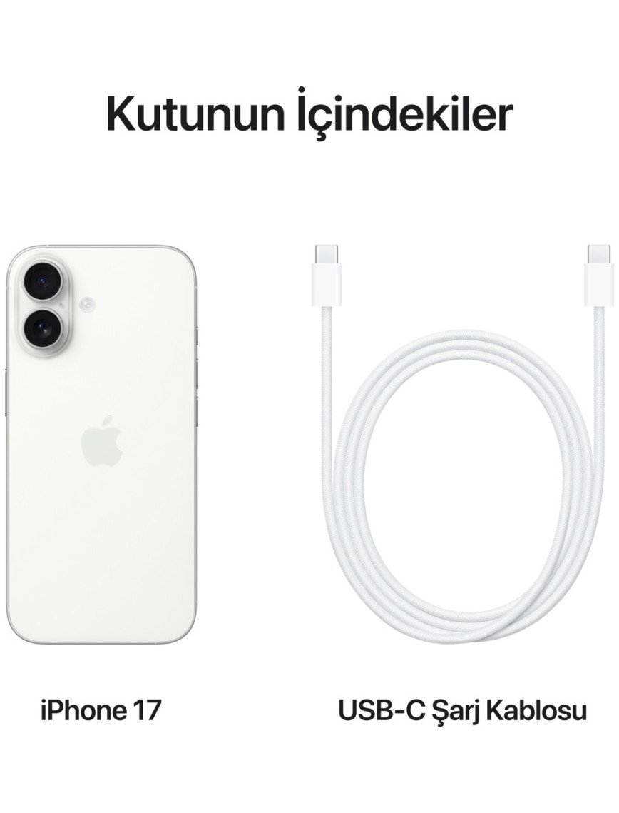 Apple iPhone 17 256 GB Beyaz